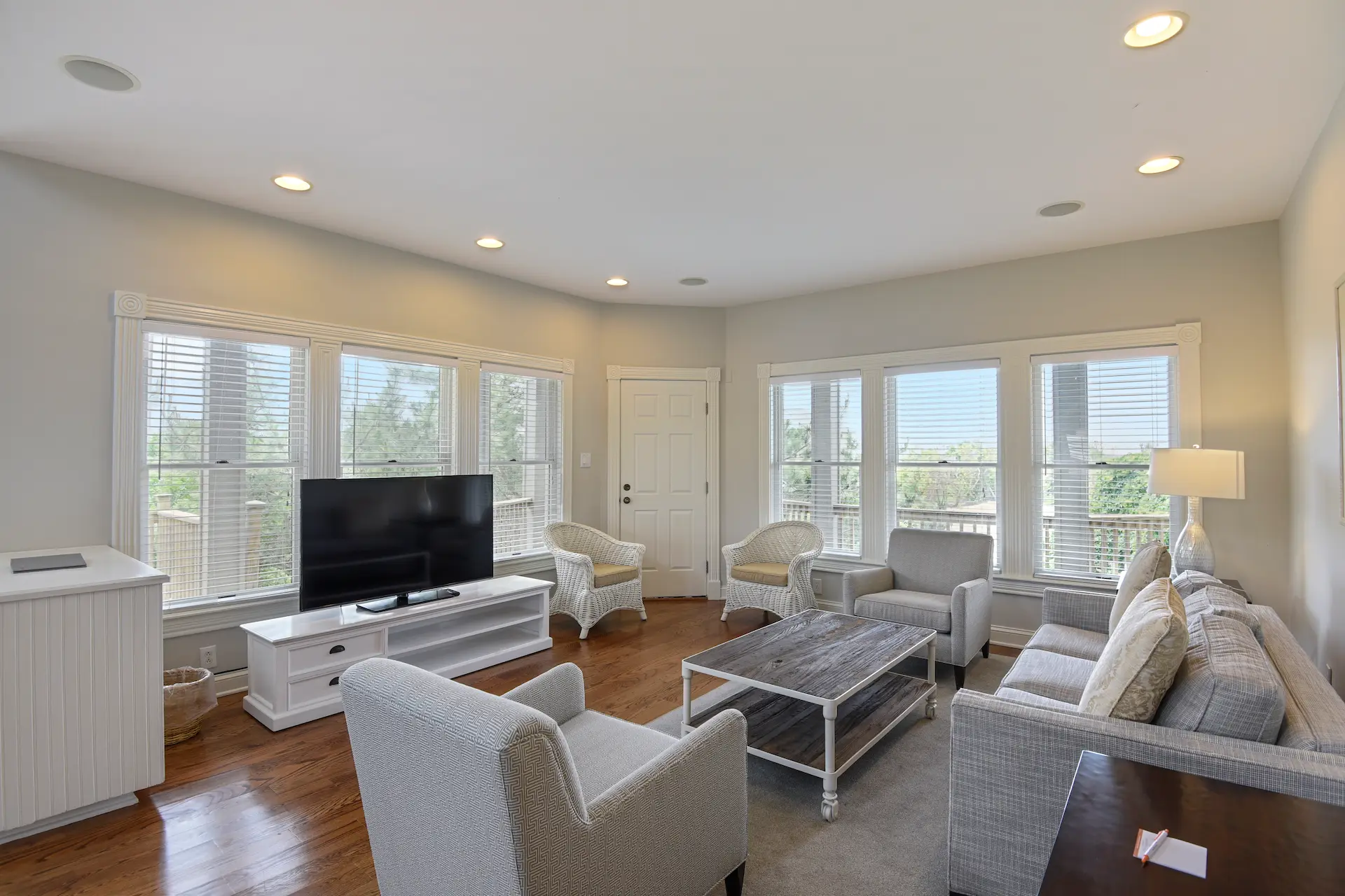 Living room of the Evans 4 Bedroom Residence