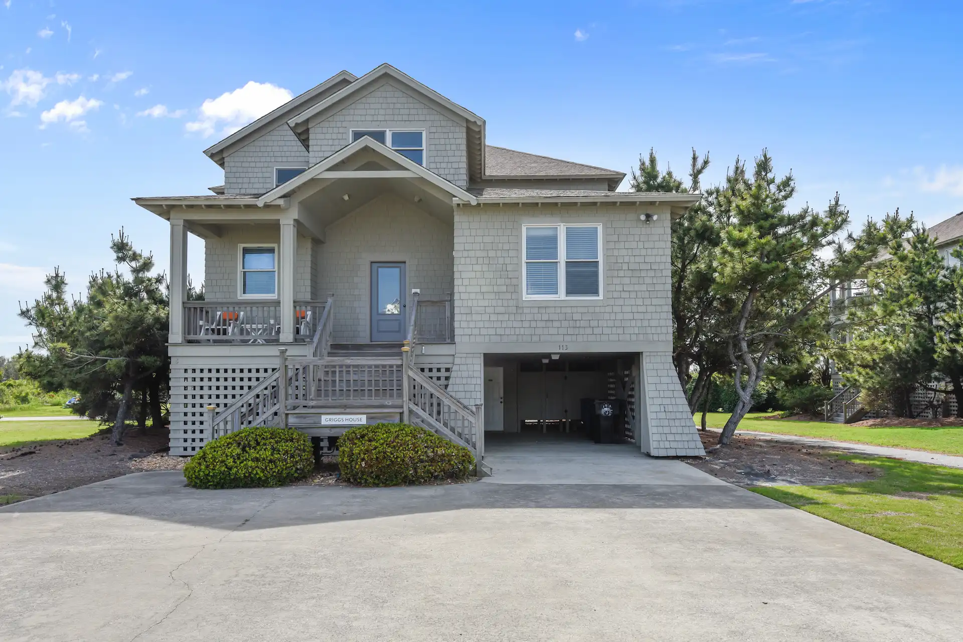 Frontal view of the Griggs 3 Bedroom Residence